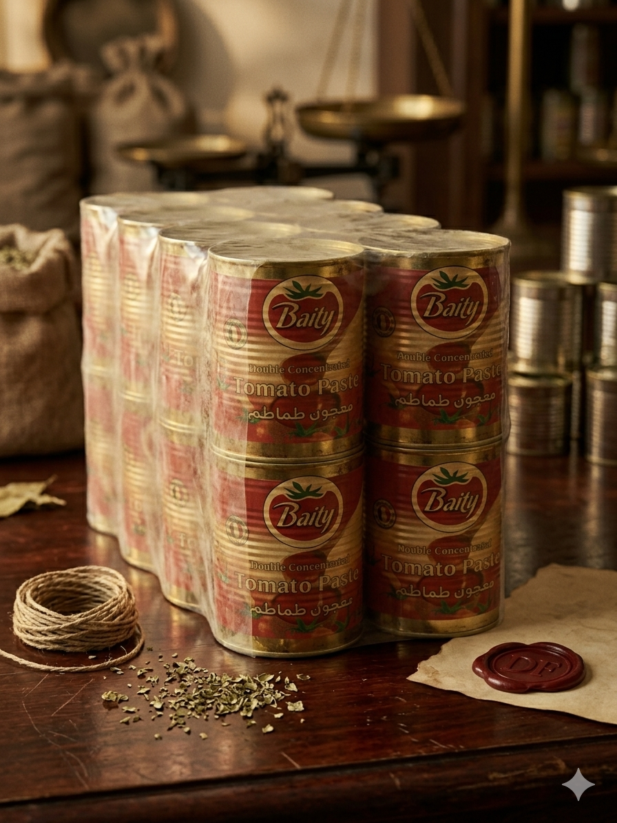 Baity tomato — bonded crate, on the merchant's table