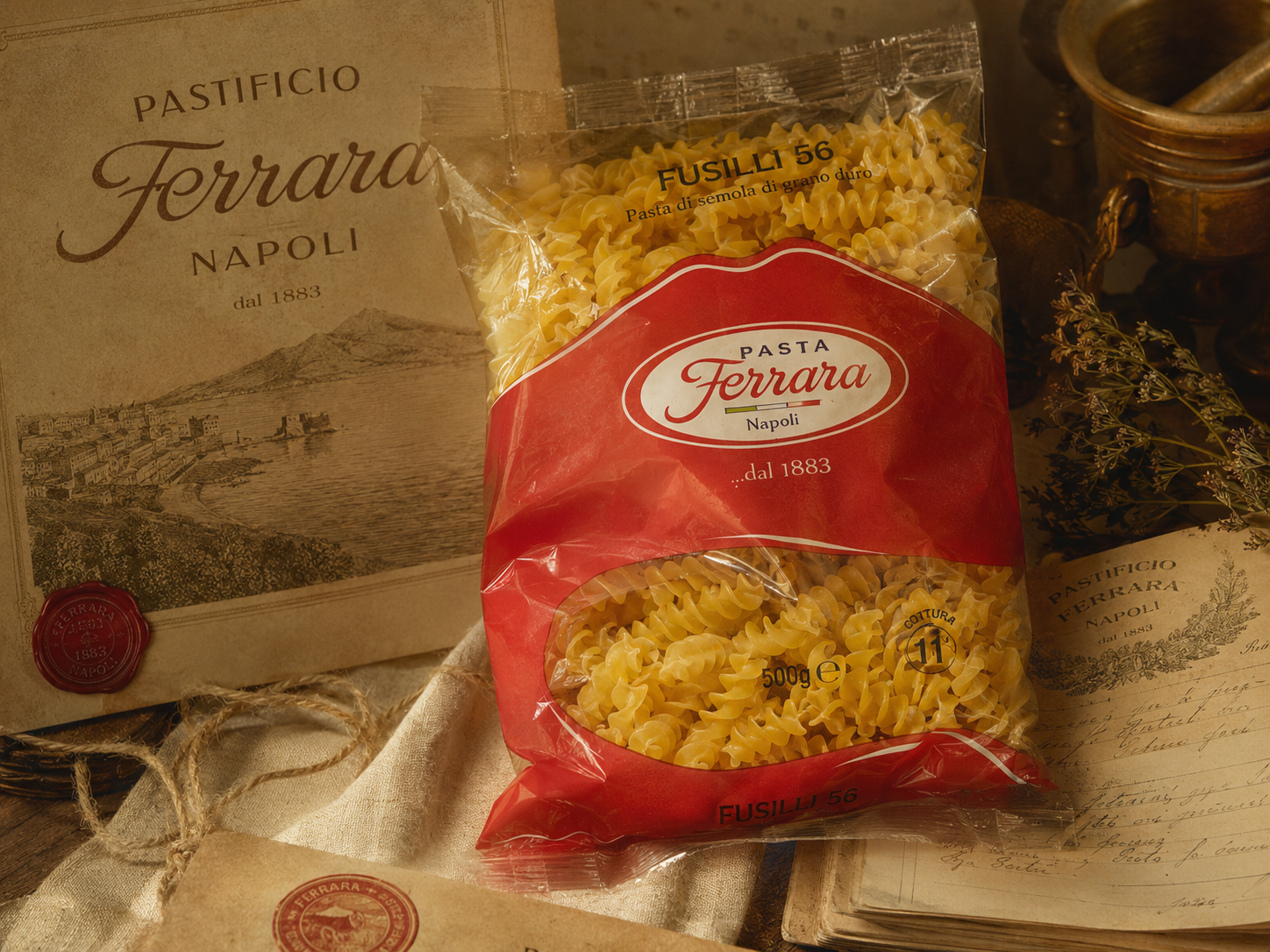 Pasta Ferrara — Fusilli 56, 500g